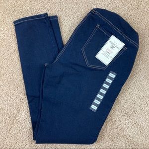 Indigo Blue Full Panel Skinny Maternity Jeans NWT